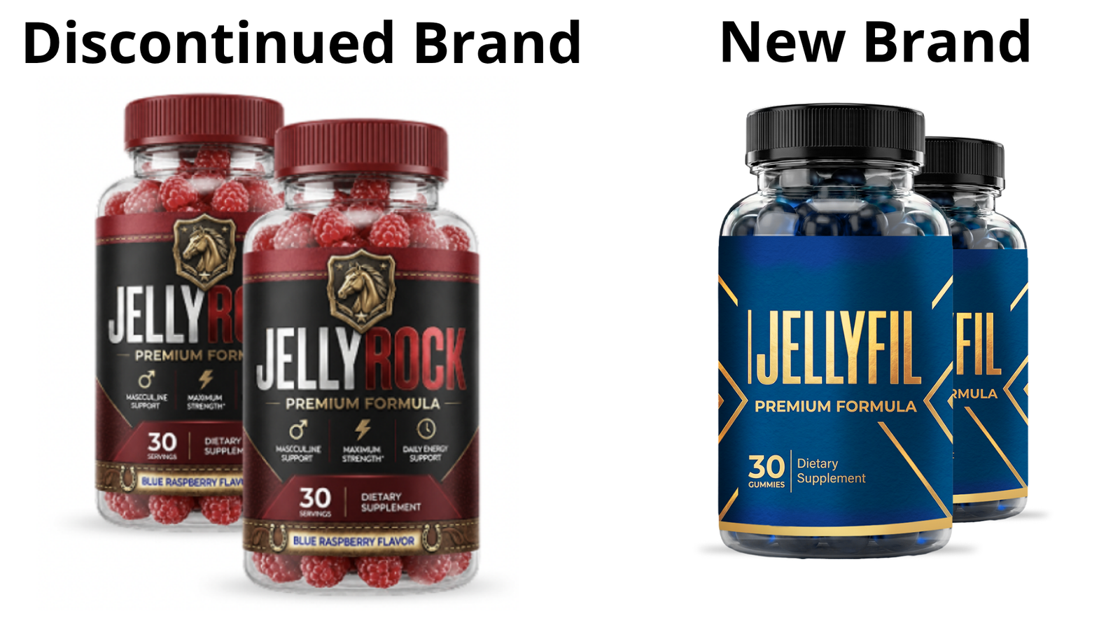 Jelly Rock Gummies bottle package displayed on the official website for male performance support.